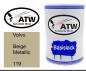 Preview: Volvo, Beige Metallic, 119: 500ml Lackdose, von ATW Autoteile West.